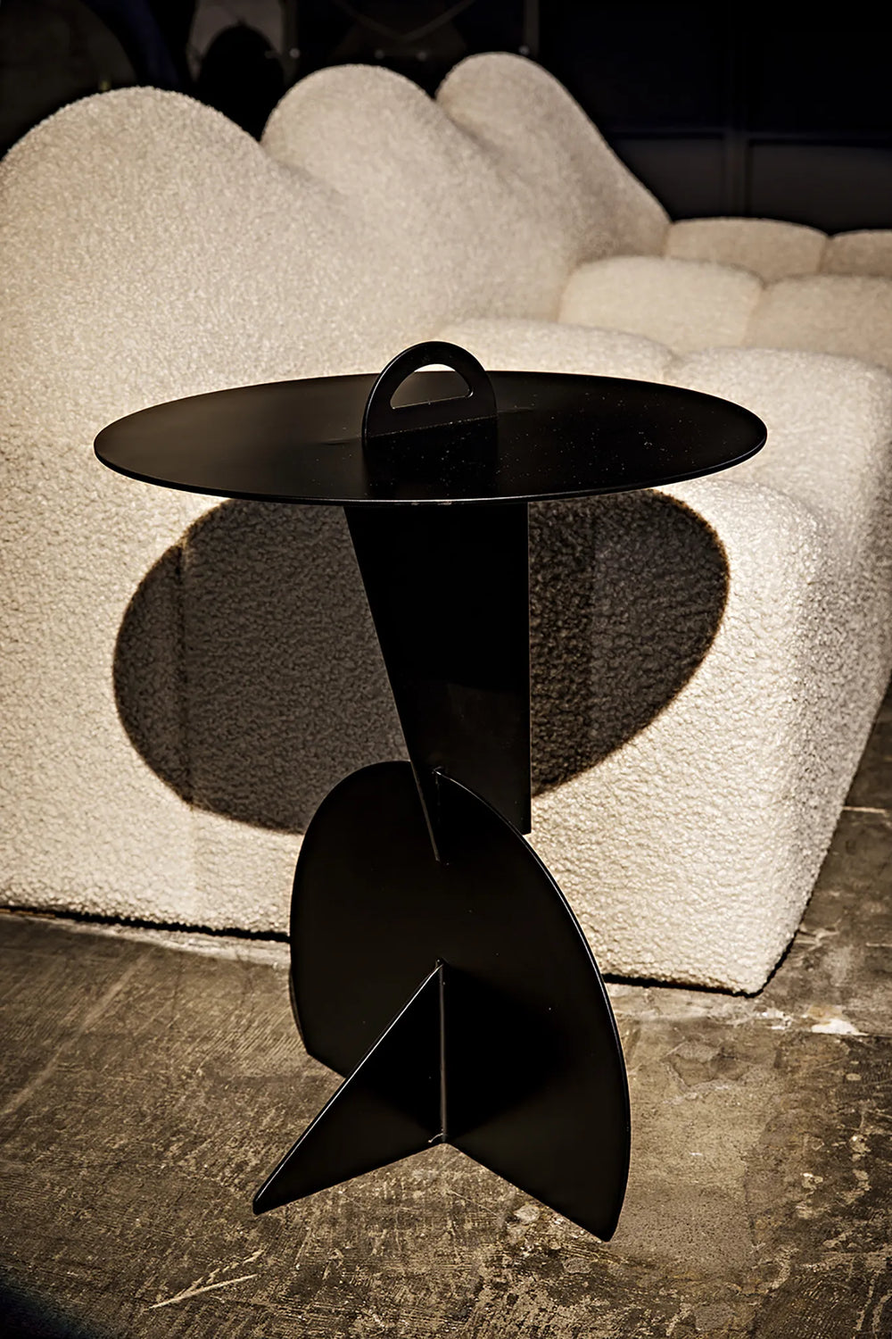 American Home Furniture | Noir - Mobilis Side Table, Black Steel