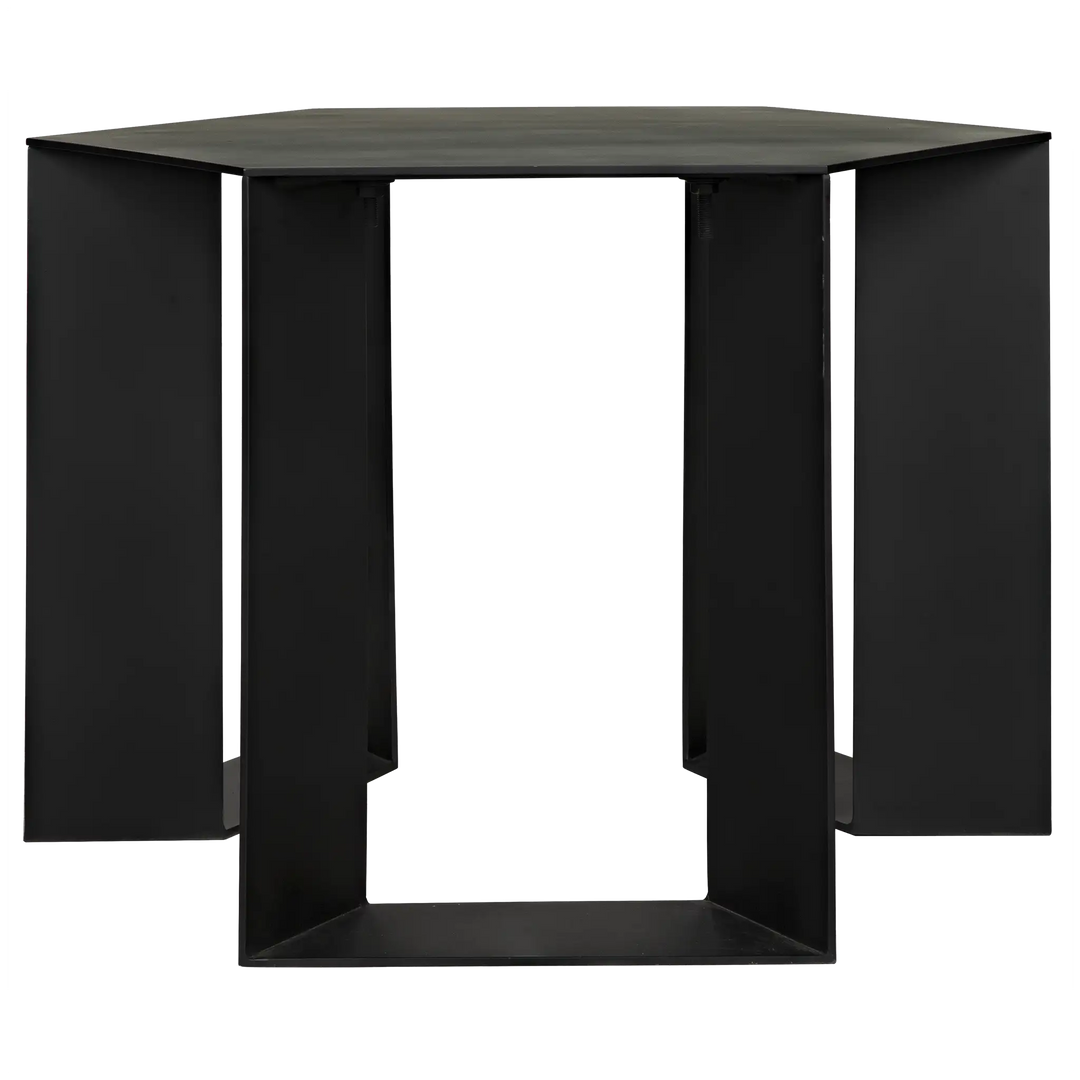 American Home Furniture | Noir - Modicus Side Table, Black Steel