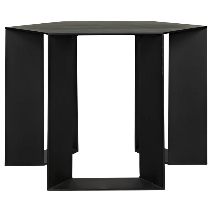 American Home Furniture | Noir - Modicus Side Table, Black Steel