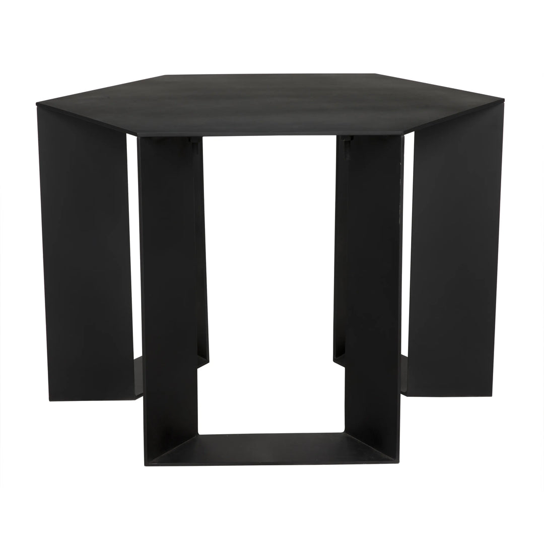 American Home Furniture | Noir - Modicus Side Table, Black Steel