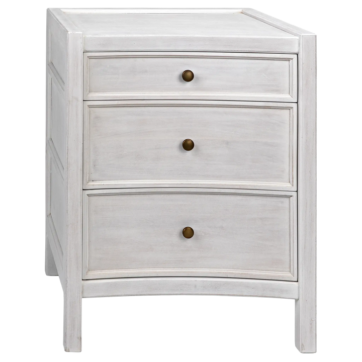 American Home Furniture | Noir - Hampton Night Stand 24", White Wash