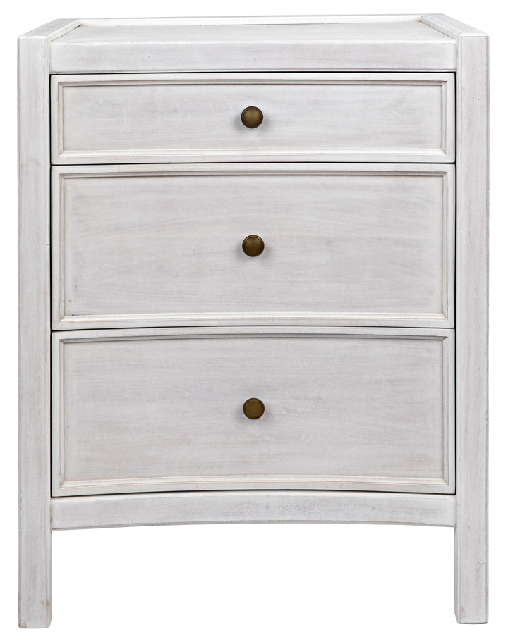 American Home Furniture | Noir - Hampton Night Stand 24", White Wash