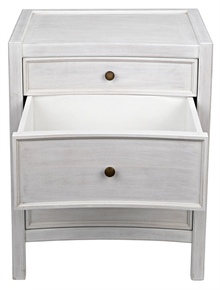 American Home Furniture | Noir - Hampton Night Stand 24", White Wash