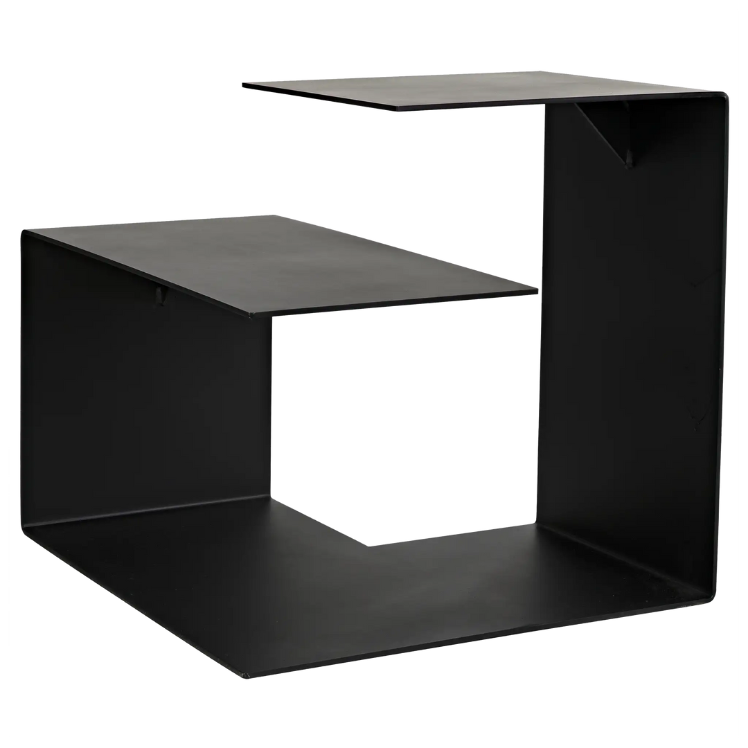 American Home Furniture | Noir - Solo Side Table, Black Steel