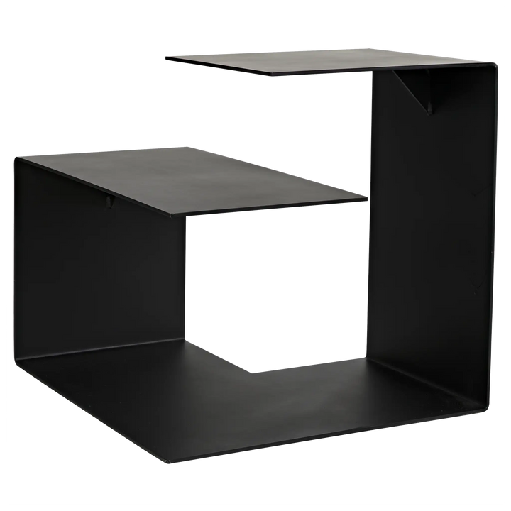 American Home Furniture | Noir - Solo Side Table, Black Steel