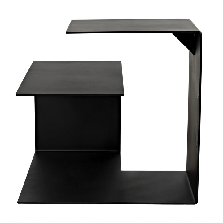 American Home Furniture | Noir - Solo Side Table, Black Steel