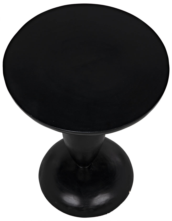 American Home Furniture | Noir - Adonis Side Table, Hand Rubbed Black