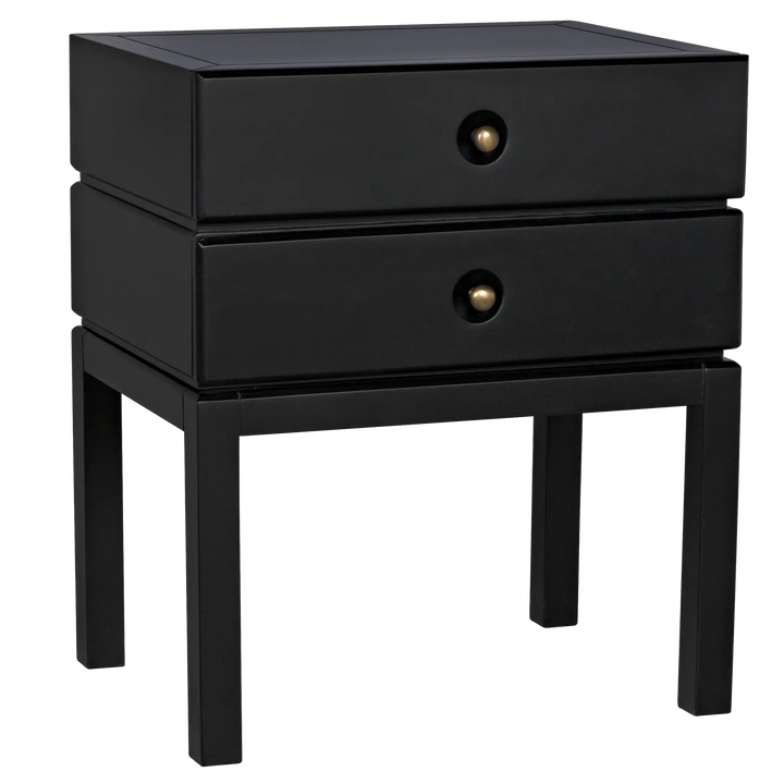 American Home Furniture | Noir - Andras Side Table, Black