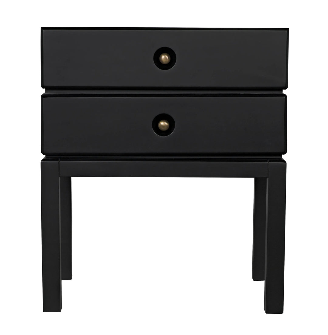 American Home Furniture | Noir - Andras Side Table, Black