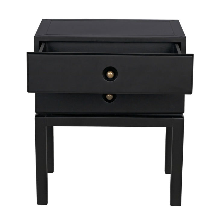 American Home Furniture | Noir - Andras Side Table, Black