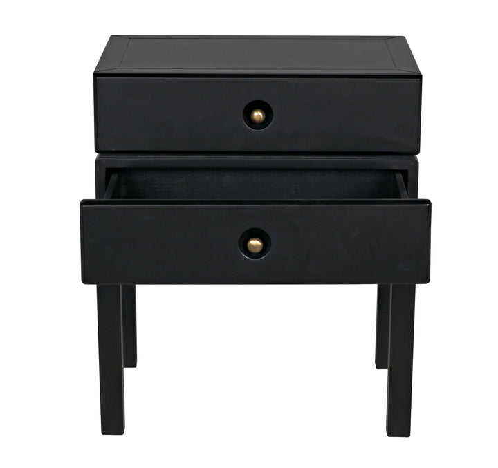 American Home Furniture | Noir - Andras Side Table, Black