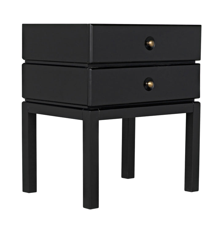 American Home Furniture | Noir - Andras Side Table, Black