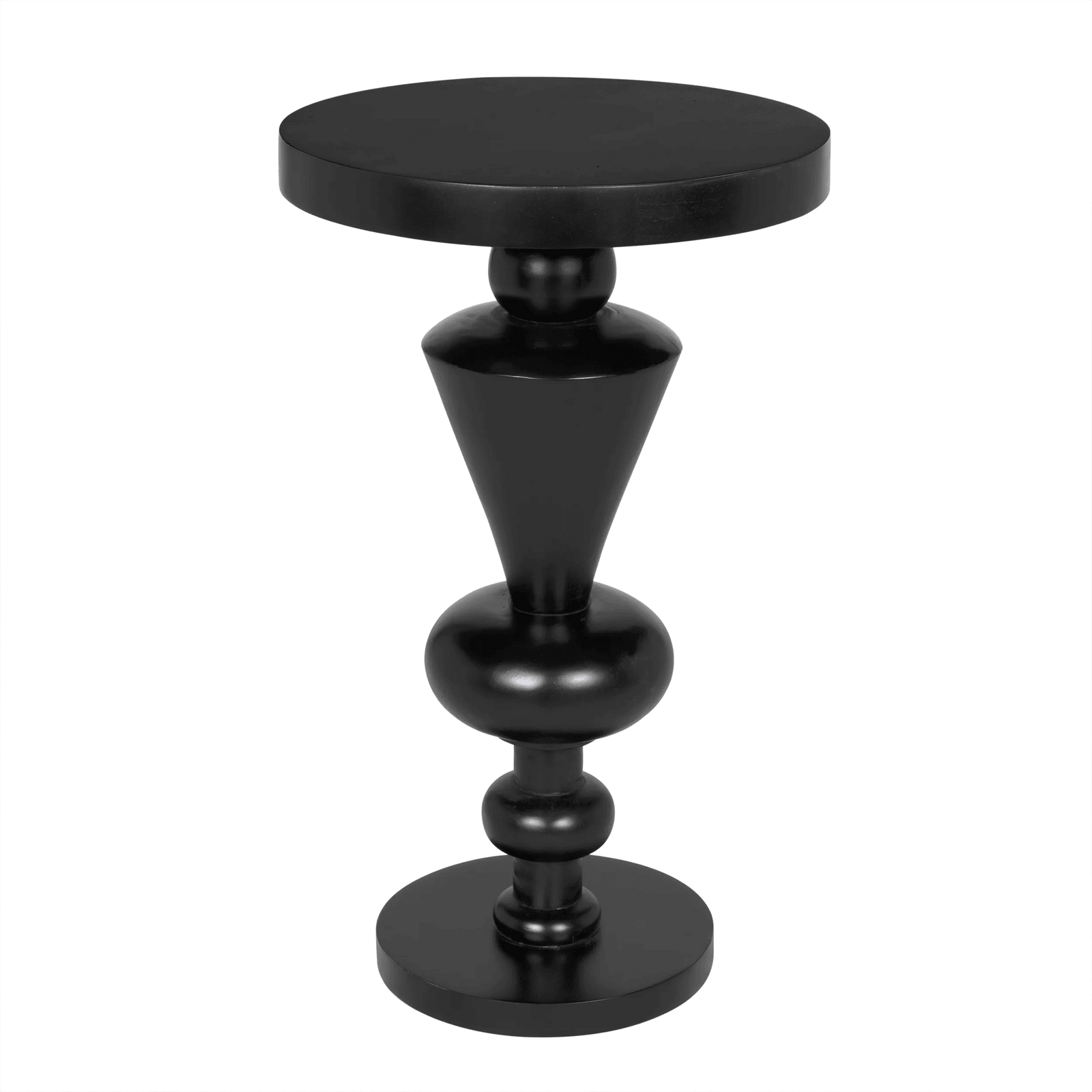 Noir Fenring Side Table, Hand Rubbed Black ACCENT TABLES