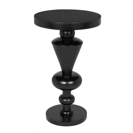 Noir Fenring Side Table, Hand Rubbed Black ACCENT TABLES