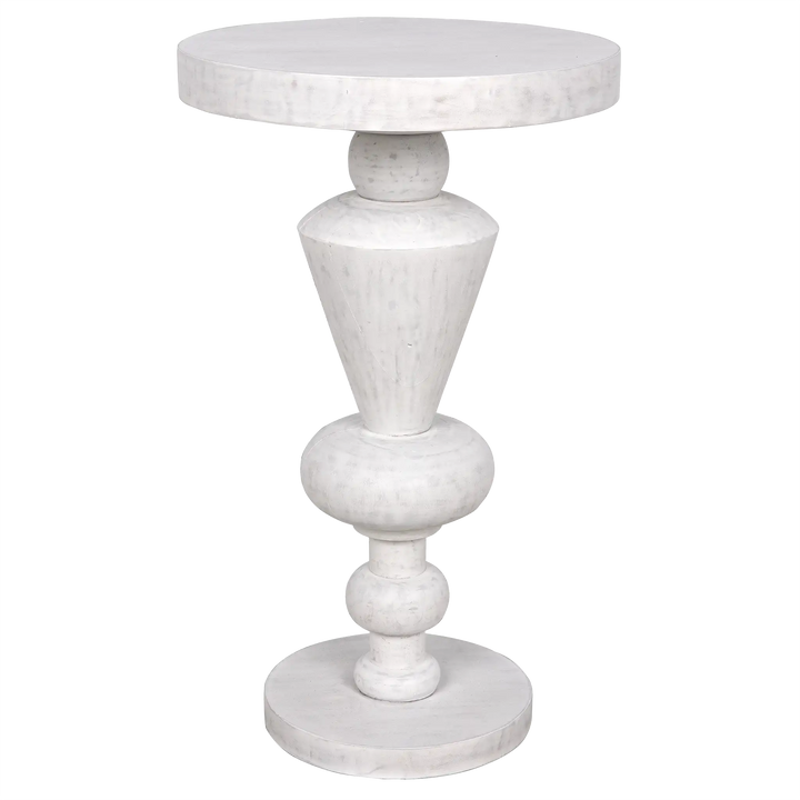 American Home Furniture | Noir - Fenring Side Table, White Wash