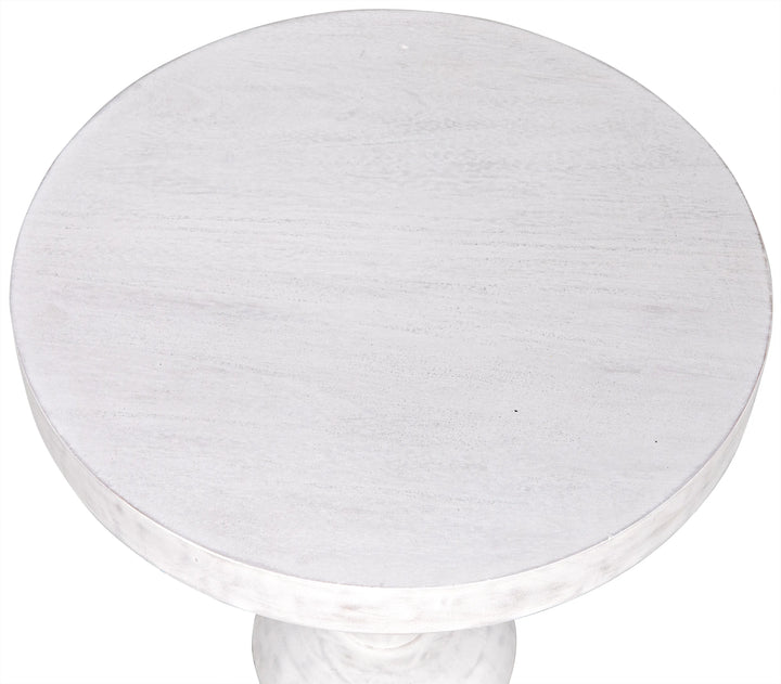 American Home Furniture | Noir - Fenring Side Table, White Wash