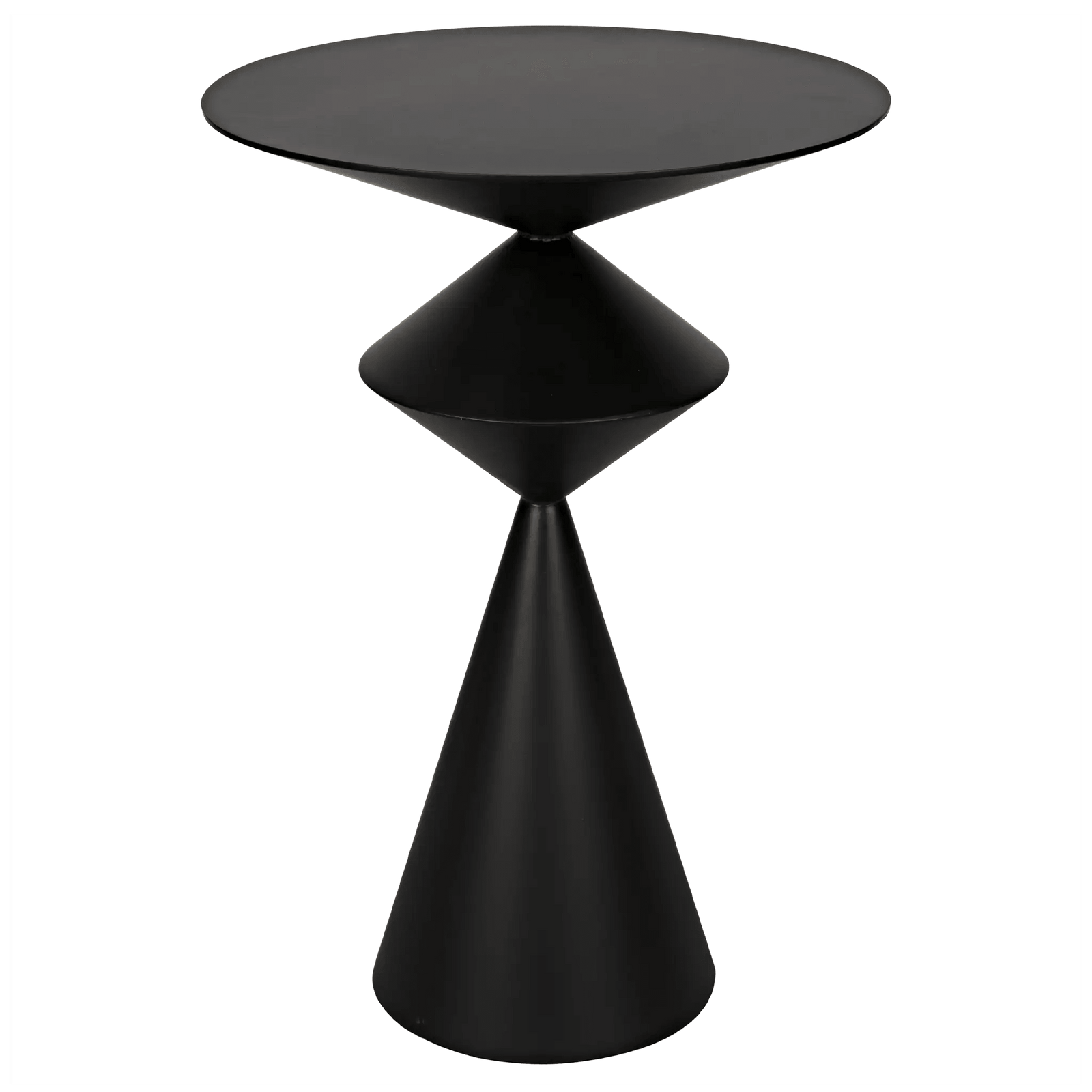 Noir Zasa Side Table, Black Steel ACCENT TABLES