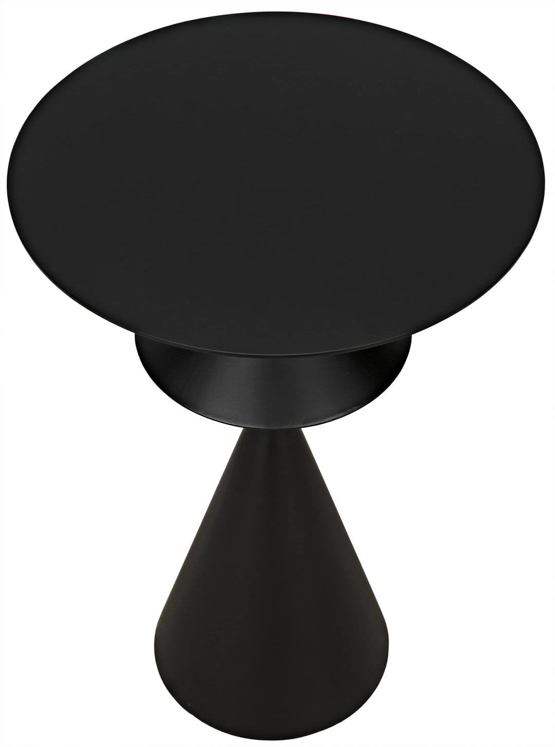 American Home Furniture | Noir - Zasa Side Table, Black Steel