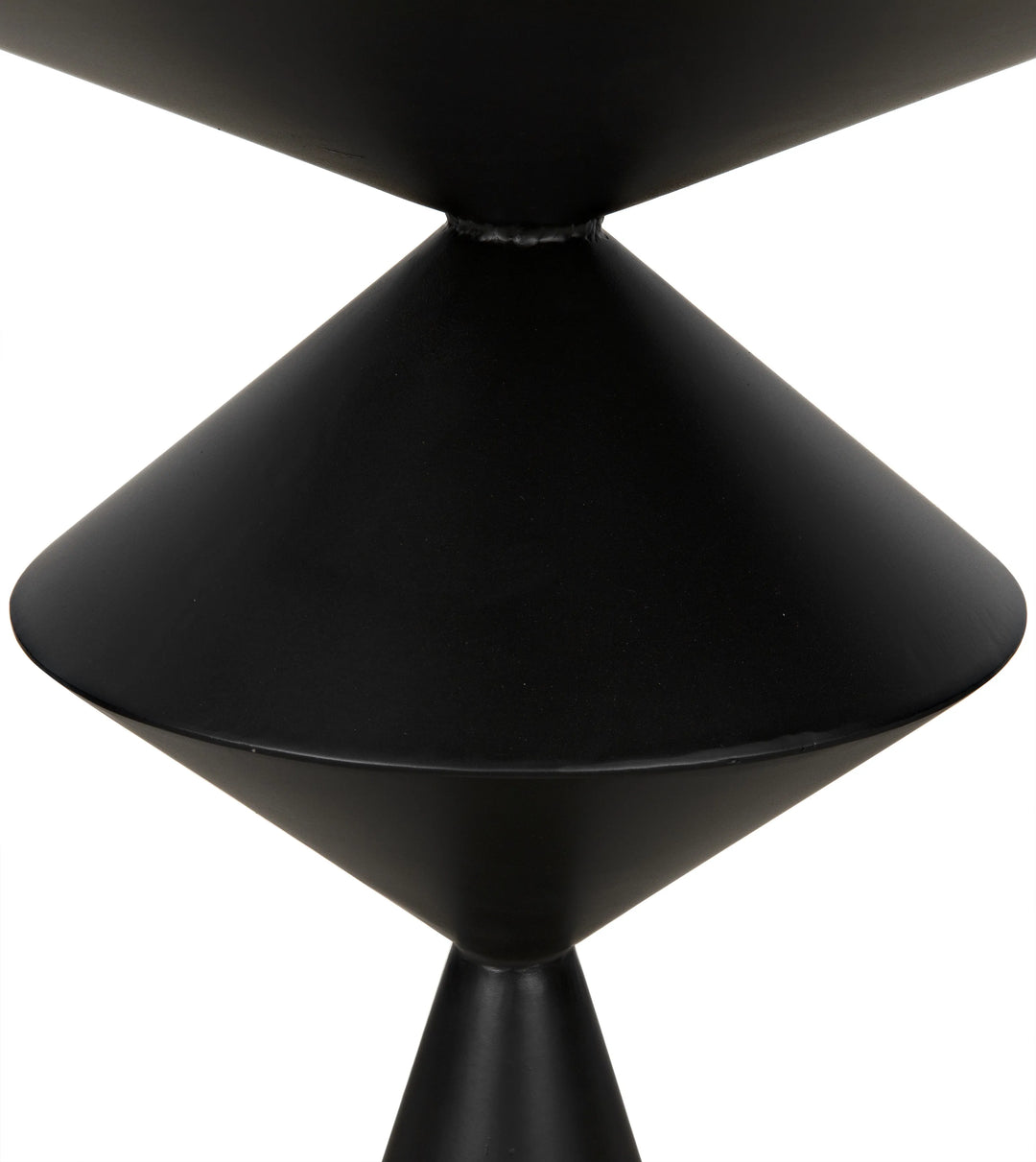 American Home Furniture | Noir - Zasa Side Table, Black Steel