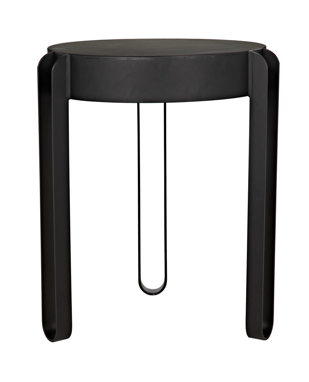 American Home Furniture | Noir - Marcellus Side Table, Black Metal