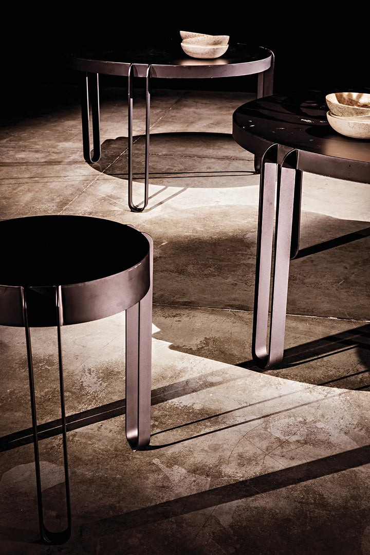 American Home Furniture | Noir - Marcellus Side Table, Black Metal