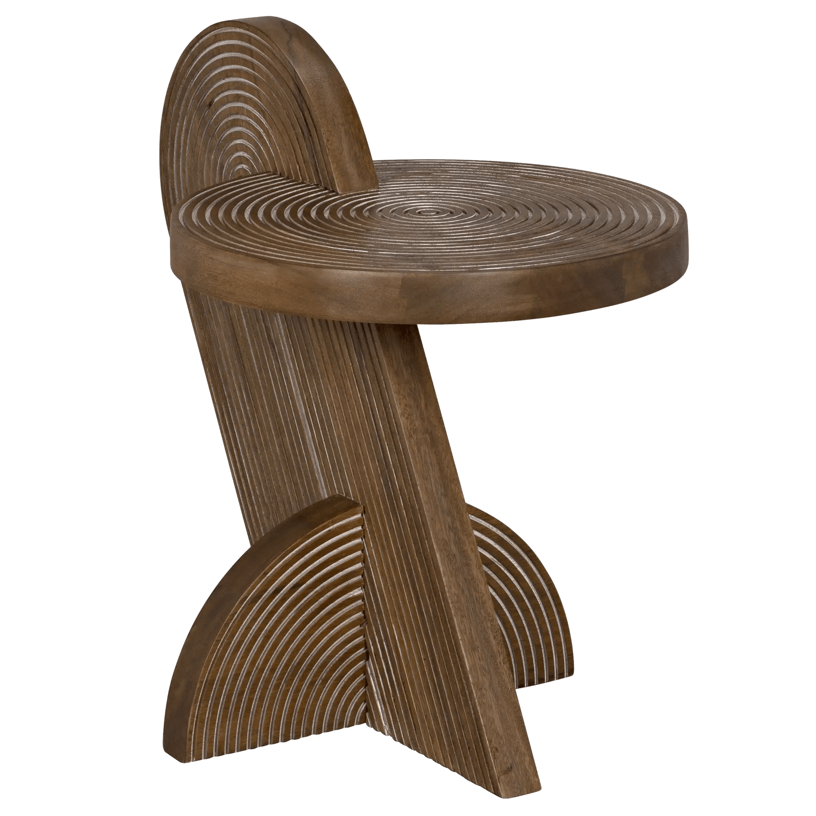 Noir Saturn Side Table, Dark Walnut ACCENT TABLES