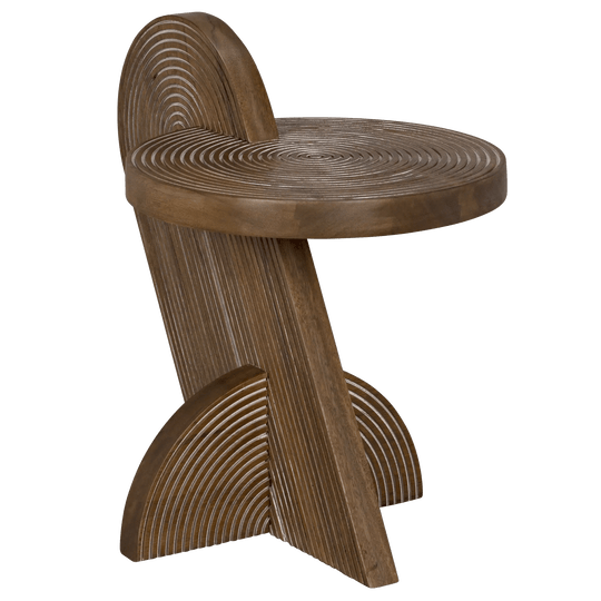 Noir Saturn Side Table, Dark Walnut ACCENT TABLES
