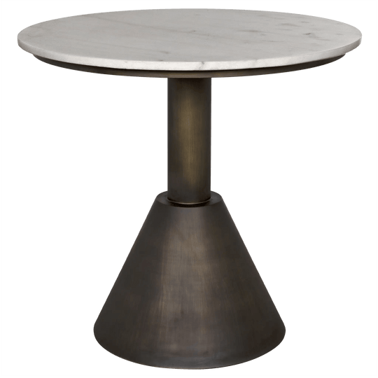 Noir Joseph Side Table, Aged Brass ACCENT TABLES