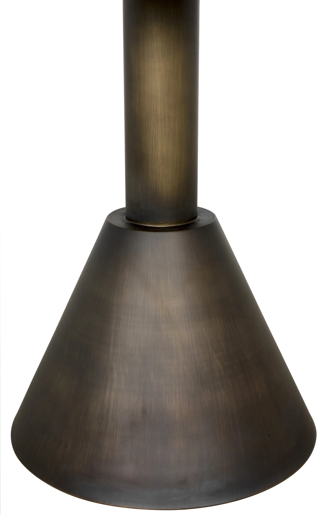 American Home Furniture | Noir - Joseph Side Table, Aged Brass