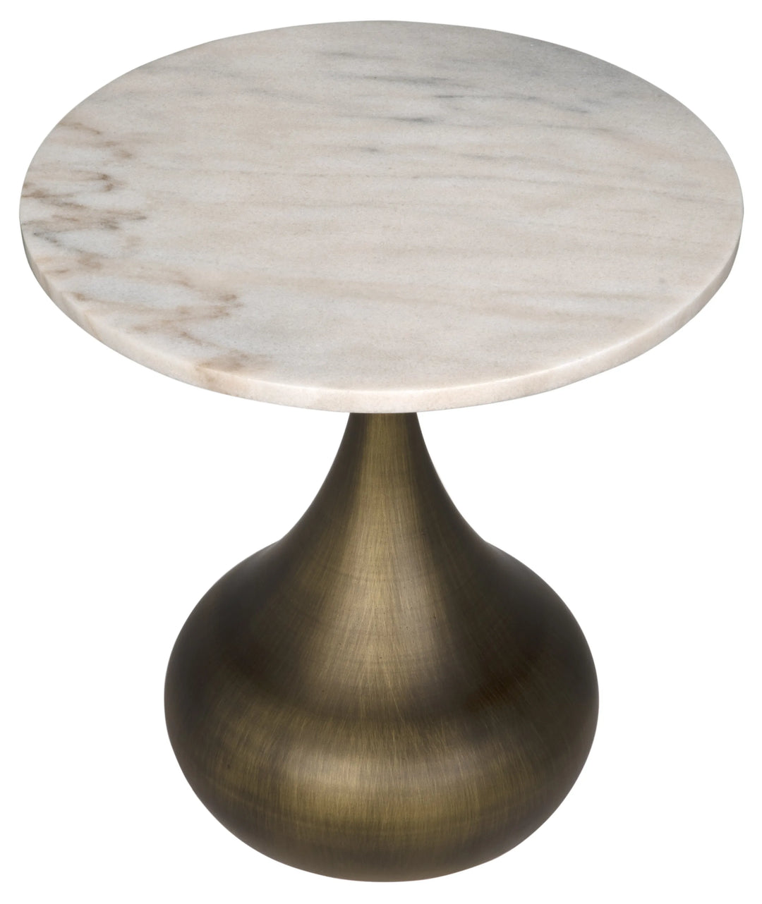 American Home Furniture | Noir - Mateo Side Table, Aged Brass