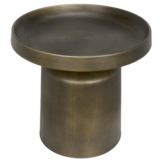 Noir Lee Side Table, Aged Brass ACCENT TABLES