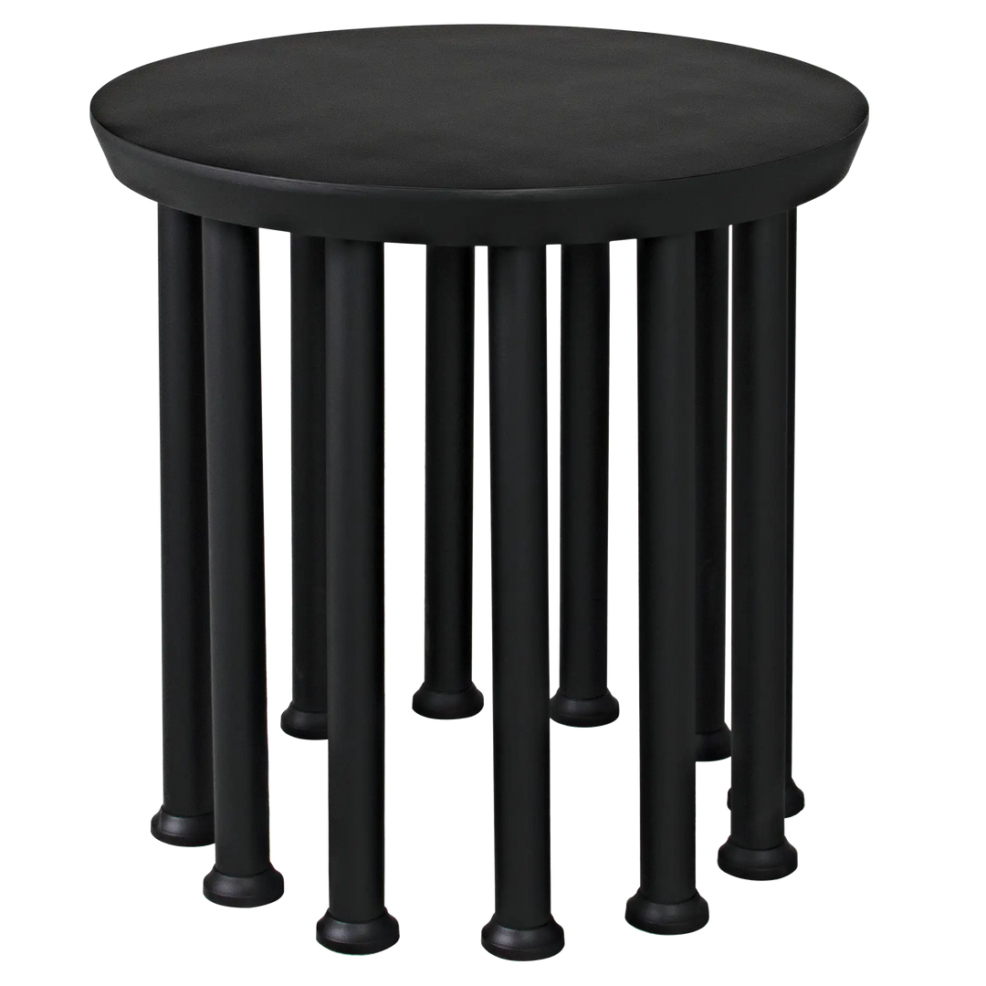 American Home Furniture | Noir - Lila Side Table, Black Steel