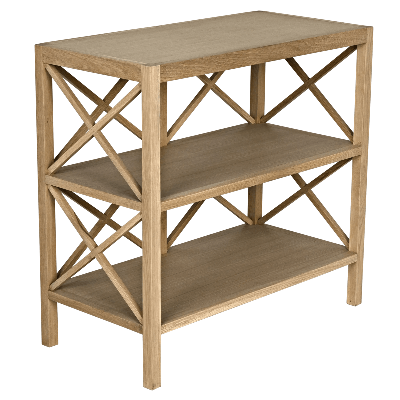 Noir Nikolai Side Table, White Oak ACCENT TABLES