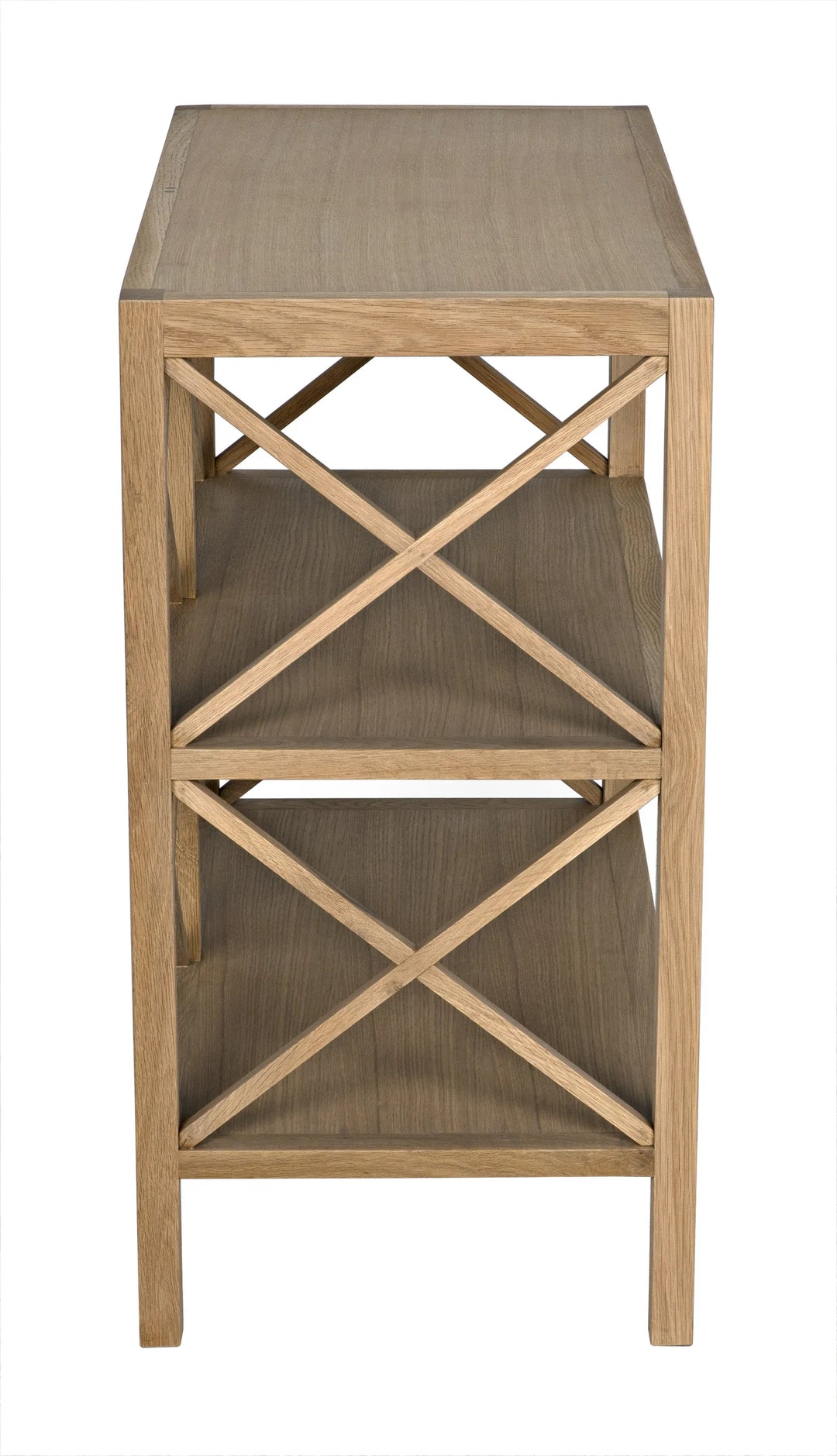 American Home Furniture | Noir - Nikolai Side Table, White Oak