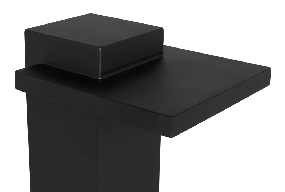 American Home Furniture | Noir - Brienne Side Table, Metal