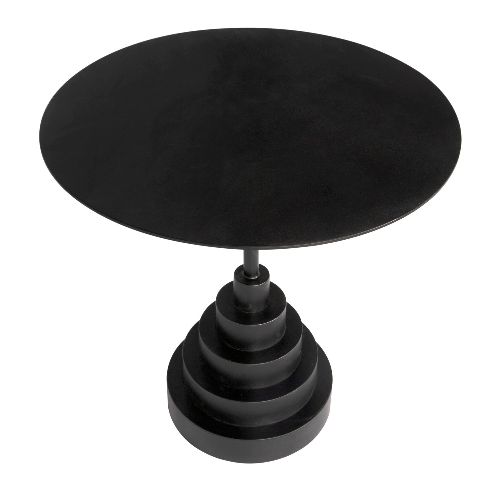 Noir Nova Round Side Table ACCENT TABLES