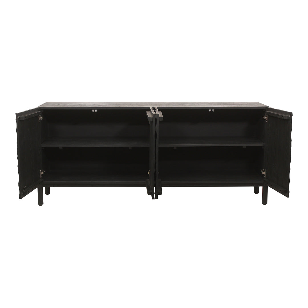 Moe's Home Collection - Misaki Oak Sideboard Black - GZ-1152-02 | American Home Furniture