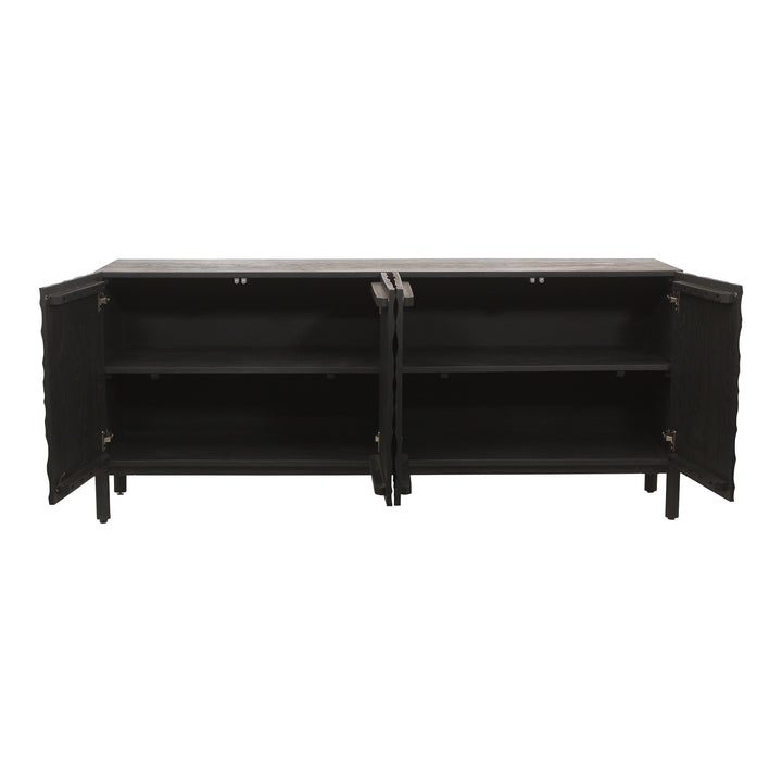 Moe's Home Collection - Misaki Oak Sideboard Black - GZ-1152-02 | American Home Furniture