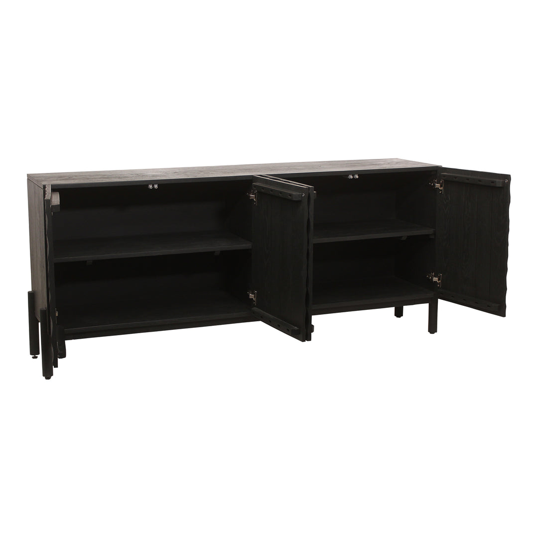Moe's Home Collection - Misaki Oak Sideboard Black - GZ-1152-02 | American Home Furniture