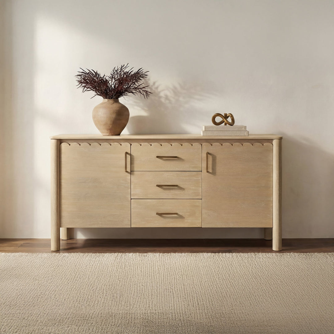 Wiley 3 Drawer Sideboard Vintage Brown