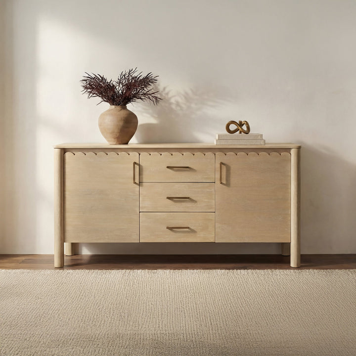 Wiley 3 Drawer Sideboard Vintage Brown