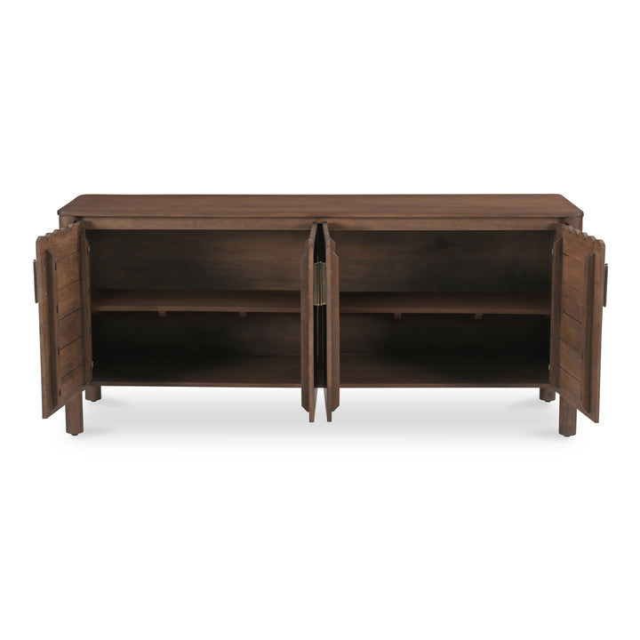 Moe's Home Collection - Wiley 4 Door Sideboard Vintage Brown - GZ-1165-03 | American Home Furniture