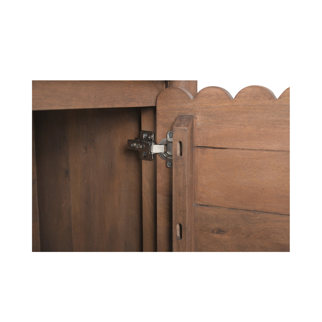 Moe's Home Collection - Wiley 4 Door Sideboard Vintage Brown - GZ-1165-03 | American Home Furniture