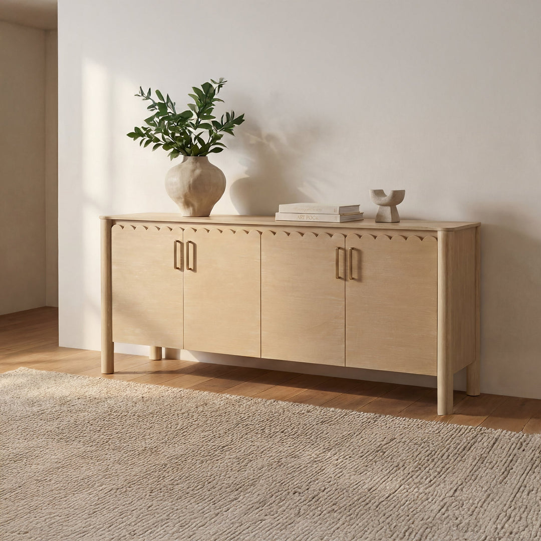 Wiley 4 Door Sideboard Vintage Brown