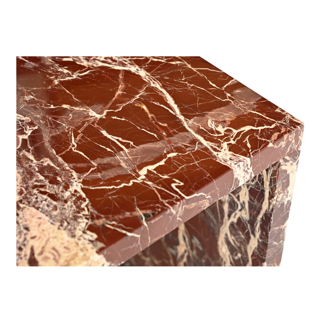 Moe's Home Collection - Rosa Accent Table Rosso Levanto Marble - GZ-1181-06-0 | American Home Furniture