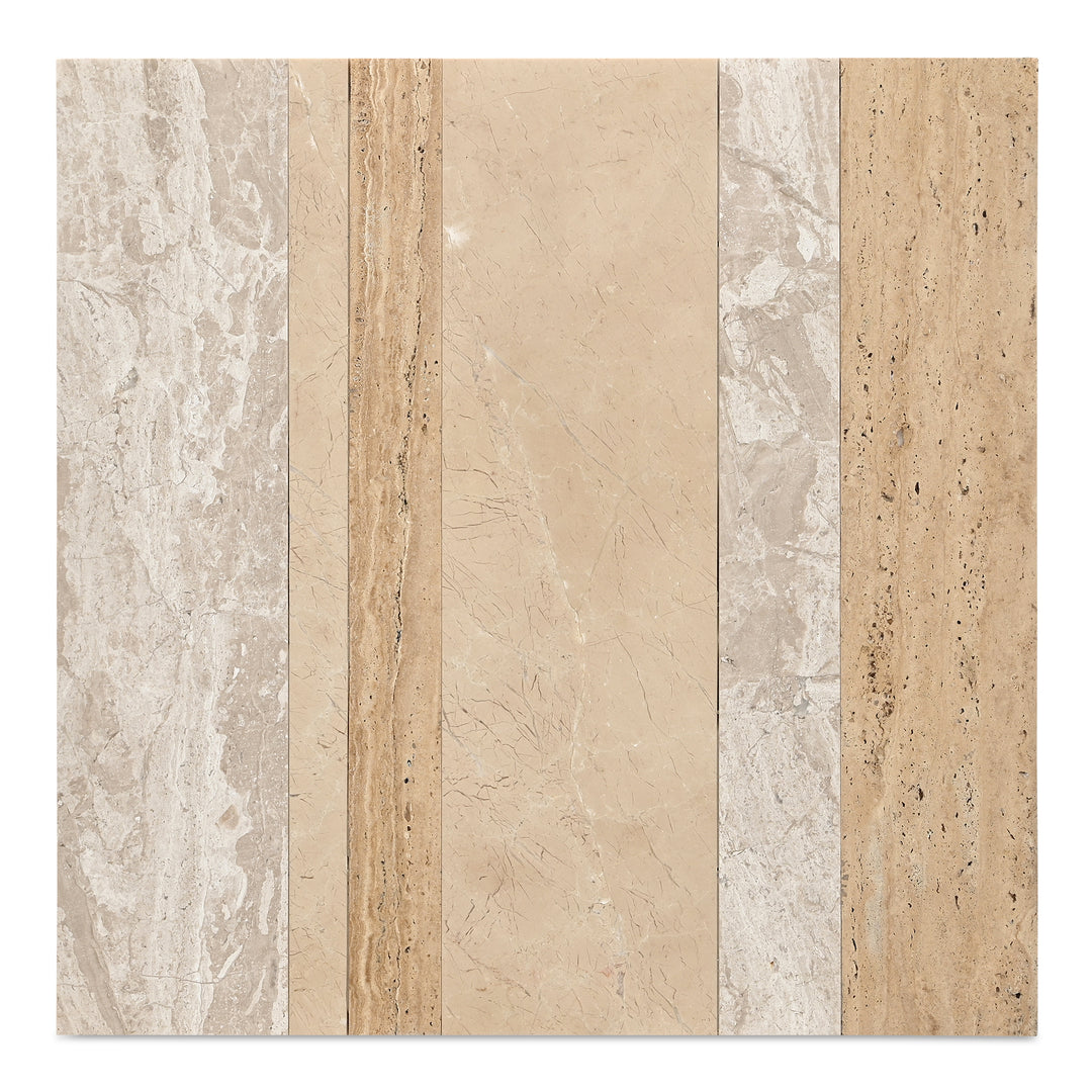 Moe's Home Collection - Rosa Accent Table Mixed Marble - GZ-1181-37-0 | American Home Furniture