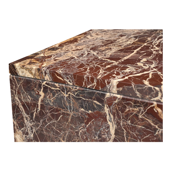 Moe's Home Collection - Rosa Coffee Table Rosso Levanto Marble - GZ-1182-06-0 | American Home Furniture