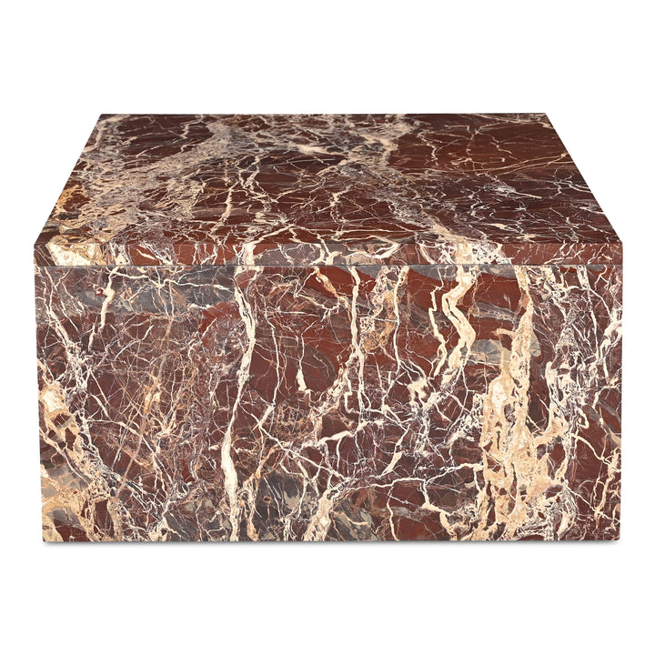 Moe's Home Collection - Rosa Coffee Table Rosso Levanto Marble - GZ-1182-06-0 | American Home Furniture