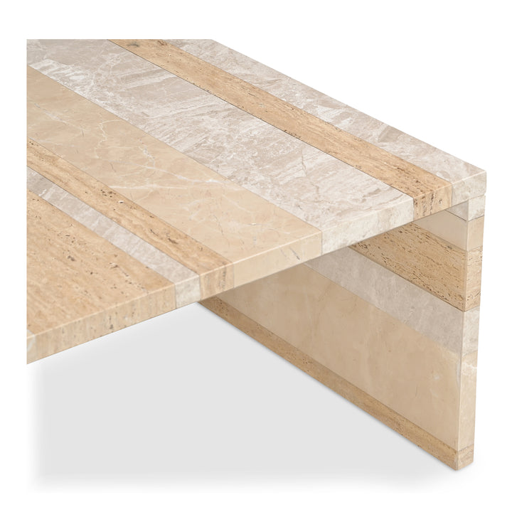 Moe's Home Collection - Rosa Coffee Table Mixed Marble - GZ-1182-37-0 | American Home Furniture