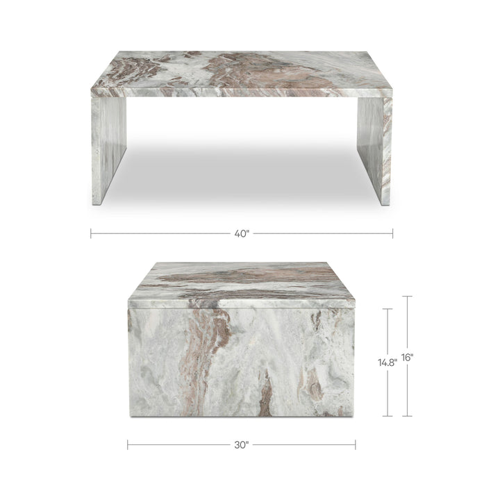 Rosa Coffee Table Torrento Marble